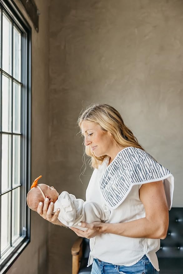 Baby Burp Cloth Large 21''x10'' Size Premium Absorbent Triple Layer 3-Pack Gift Set"Bones" by Copper Pearl