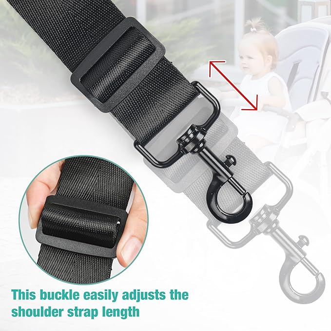 Adjustable Stroller Straps for Babyzen Yoyo yoyo2, Stroller Carry Strap for Gifts, Parents, Travel, Outdoor, Airplane Travel