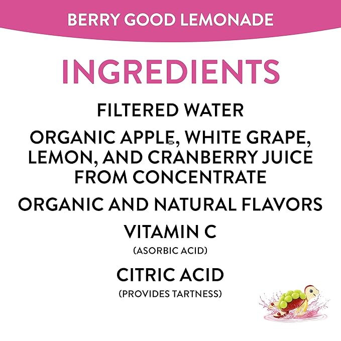 Honest Kids Berry Good Lemonade, Organic Juice Drink, Berry Lemonade, 6 Fl Oz (Pack of 40)