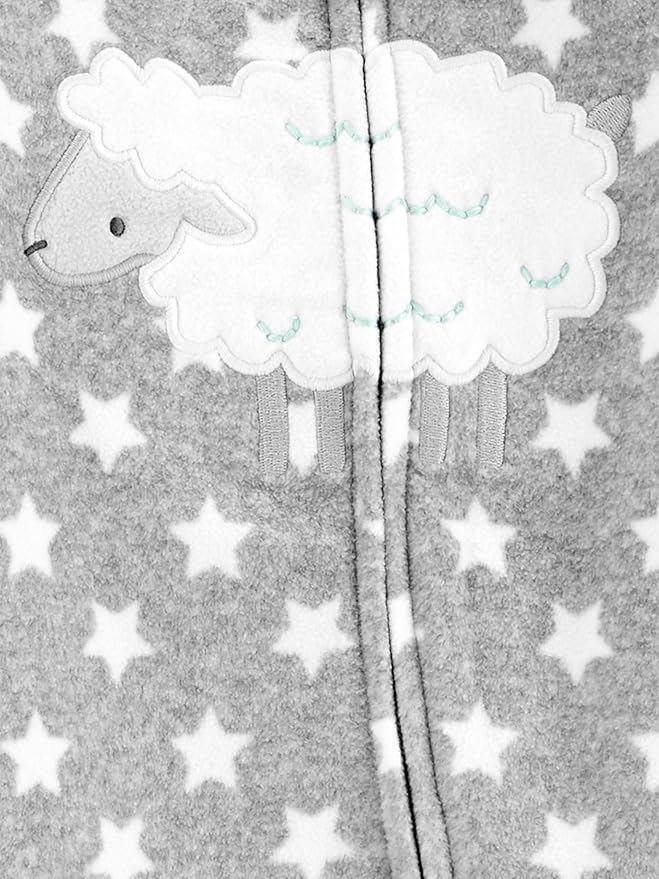 Simple Joys by Carter's unisex-baby 2-pack Neutral Fleece Footed Sleep and Play