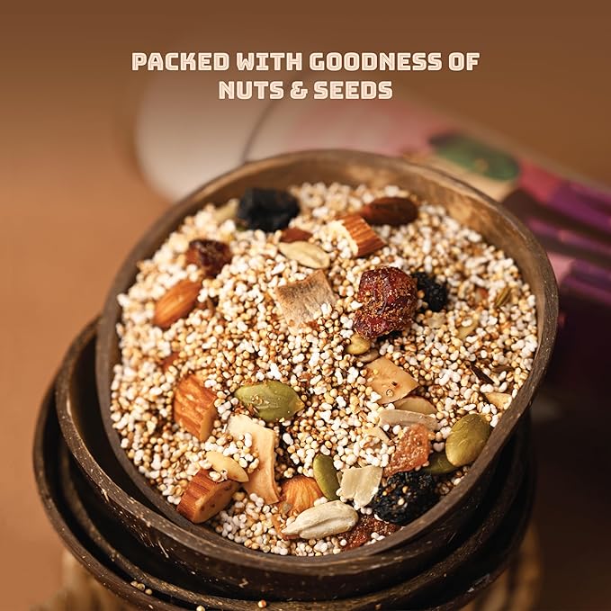 Joyspoon Dry Fruit Millet Mukhwas Mouth Fresheners | Healthy Mouth Freshener With Mix Seeds, After Meal Snack | | Supari Free & No Artificial Colors| Sugar-Free Mukhwas | 200g