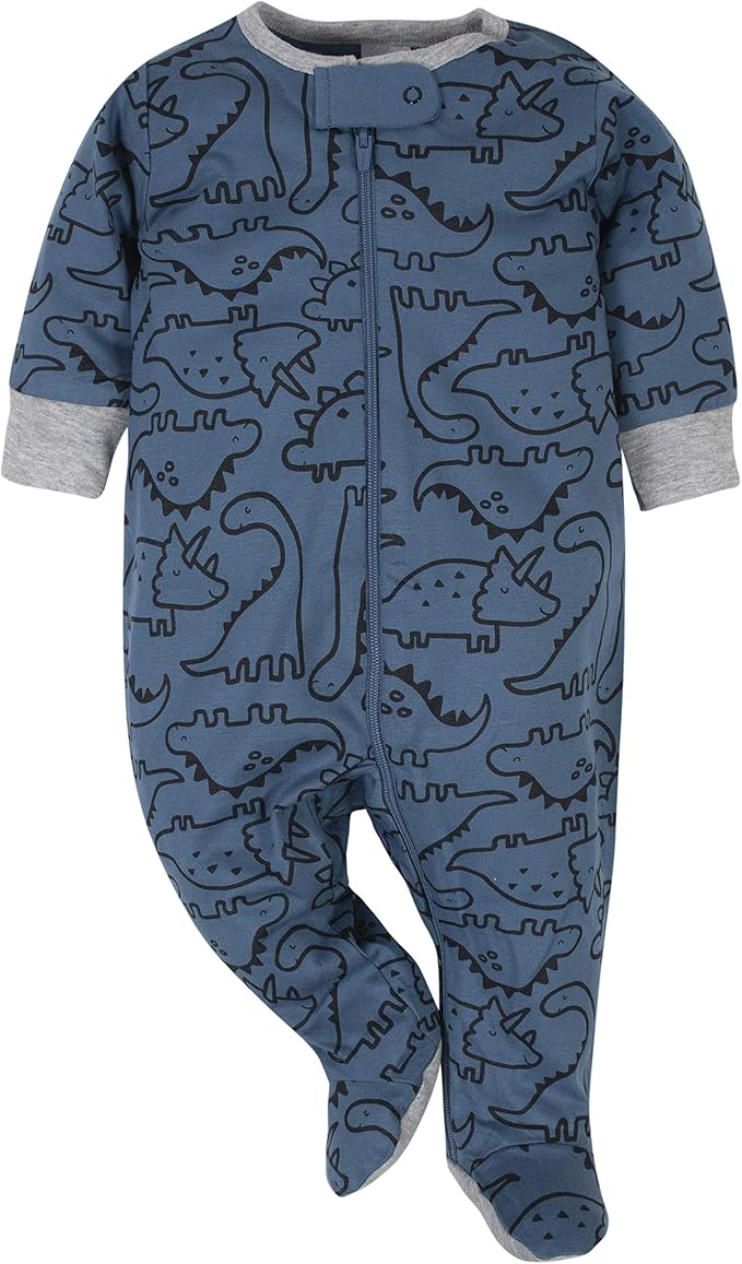 Gerber Baby Boys' 2-Pack Footed Pajamas