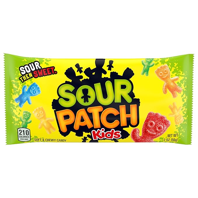 SOUR PATCH KIDS and SWEDISH FISH Mini Soft & Chewy Candy Variety Pack, Bulk Candy, 20 Snack Packs