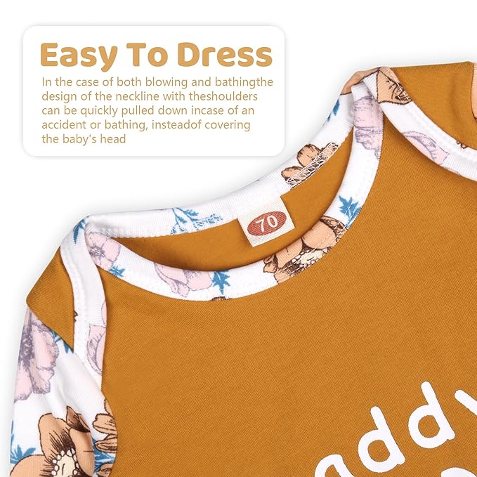 Newborn Baby Girl Gown 0-6 Months, Super Soft Newborn Sleepers Gown, Long Sleeve Infant Nightgown for Girls, Baby Girl Outfit Essential with Headband Set Orange Yellow