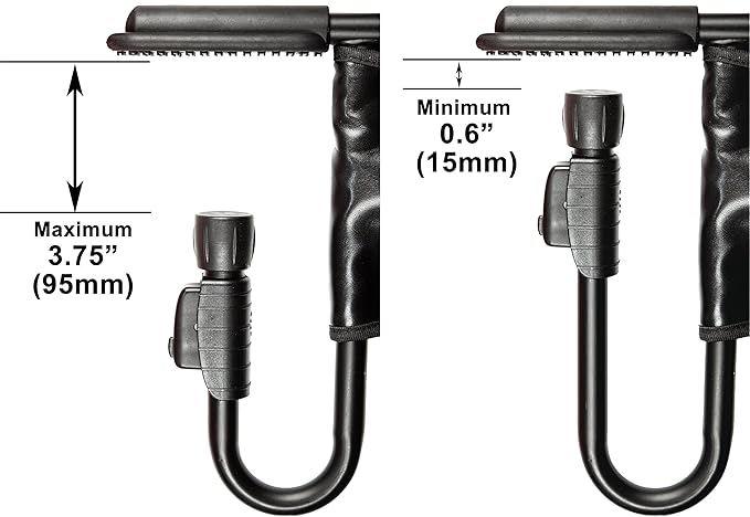 guzzie+Guss Perch Clip On Table Chair – Easy and Secure Setup for Travel (Including Restaurants, Picnics), at Home (Kitchen Islands, Dining Tables) with Machine Washable Fabric, Black