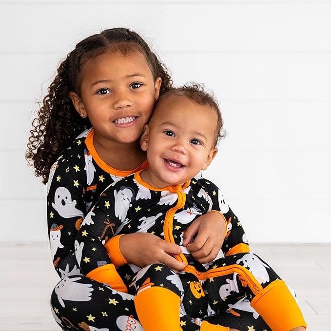 Little Sleepies Two-Piece Pajama Set for Boys & Girls, Soft Viscose from Bamboo Toddler Pajamas for Kids, Family Matching PJs