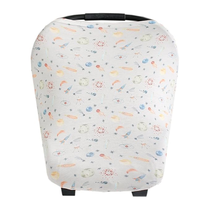 Copper Pearl Multi-Use Cover: Car Seat Covers, Nursing Cover, and Stroller Cover for Sun - Stretchy Fabric, All-Season Use, Stylish Designs, Easy Access for Moms - Cosmos