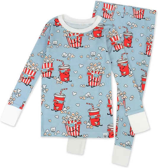 HonestBaby 2-Piece Pajamas Sleepwear Pjs 100% Organic Cotton for Baby, Toddler, Kids, Boy