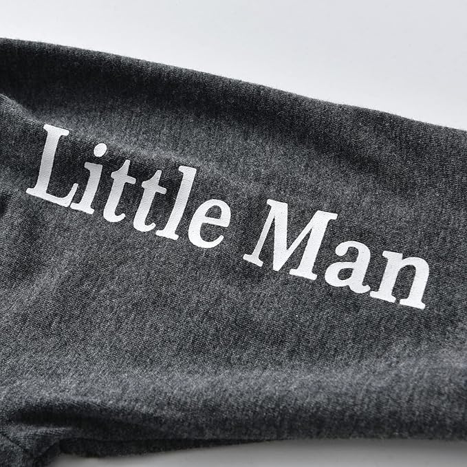 KuKitty Newborn Infant Baby Boy Clothes Long Sleeve Romper + Pants + Hat 3PCS Outfits Set