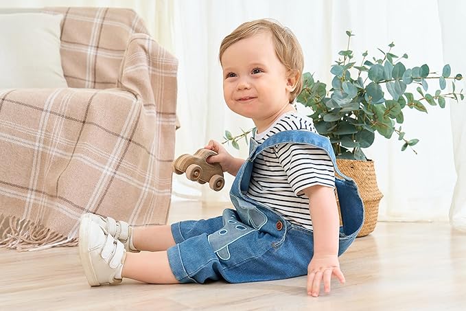 Cute Baby Boy Clothes Suit Toddler Boys' Striped long Sleeve T-Shirt+Denim Overalls Jumpsuit Pants Outfits Sets