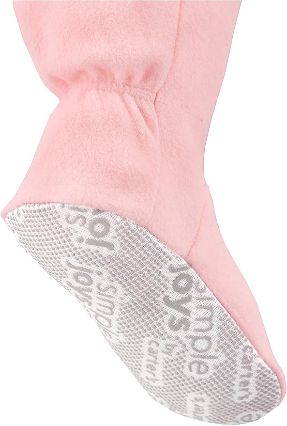 Simple Joys by Carter's girls Loose-Fit Flame Resistant Fleece Footed Pajamas