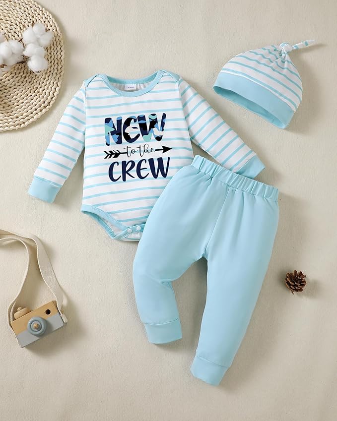 NZRVAWS Newborn Baby Boy Clothes Outfits Letter Prined Romper Pants Set Infant Baby Boy Clothing 0 3 6 9 12 18 Months