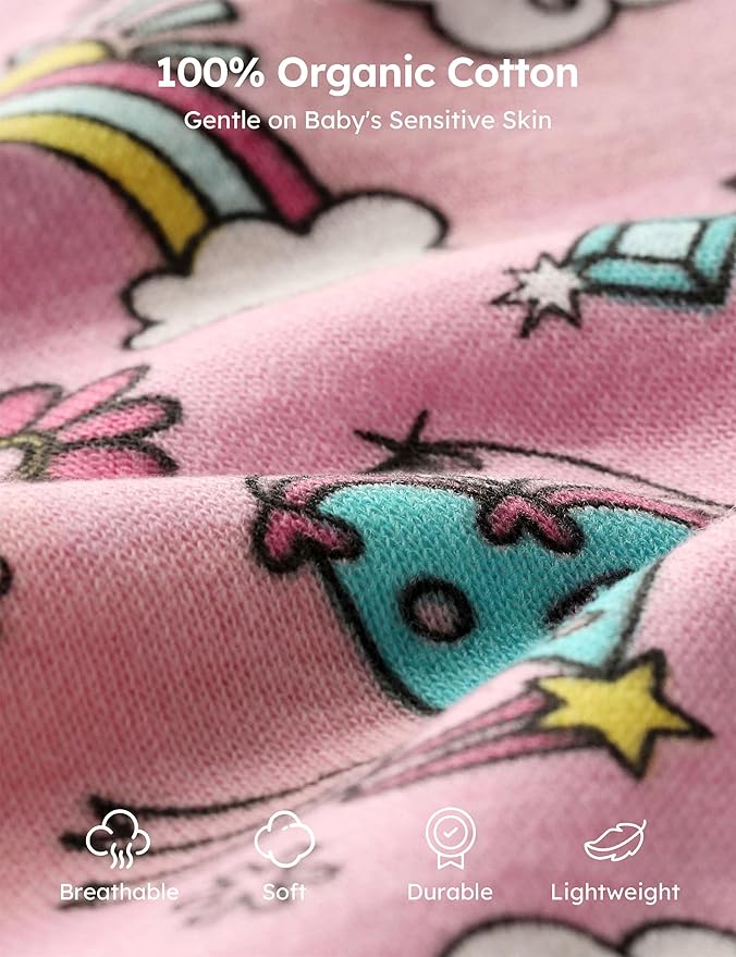 Yoofoss Baby Boy and Girl Romper 0-12 Months 100% Organic Cotton