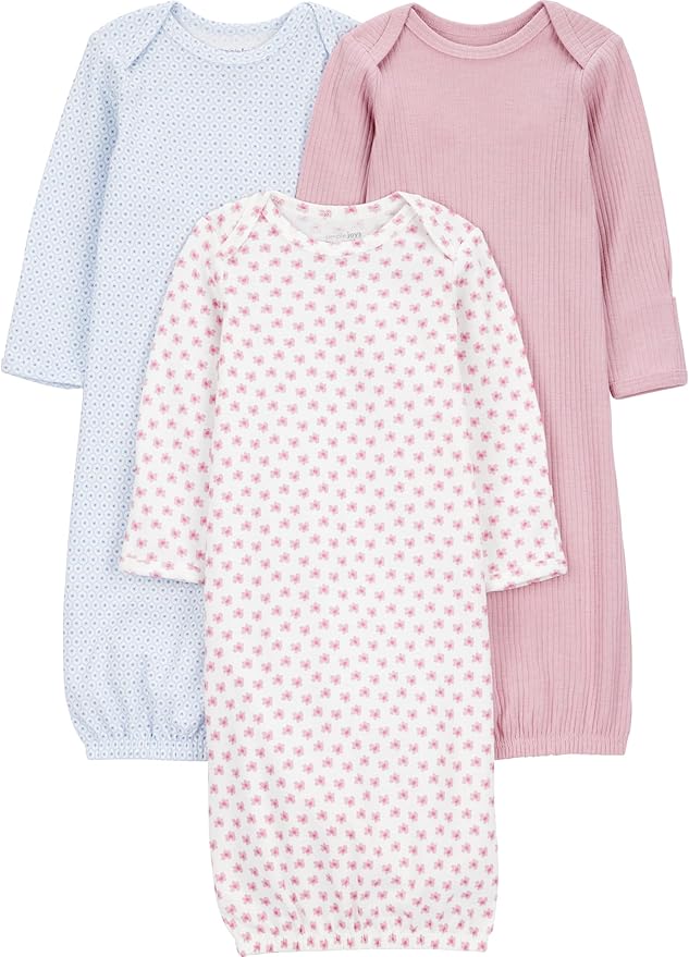 Simple Joys by Carter's baby-girls 3-pack Cotton Sleeper Gown