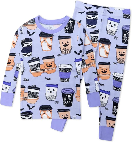 HonestBaby unisex-baby Celebration 2-piece Pajamas Sleepwear Pjs 100% Organic Cotton for Baby, Toddler, Kids