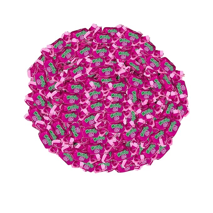 Raspberry Mamba Fruit Chews, 1 Lb. Bag – Individually Wrapped – Juicy Chews Perfect For Holidays, Pinatas, Christmas Stockings, Goody Bags, And Parties – Approx. 80 Pieces