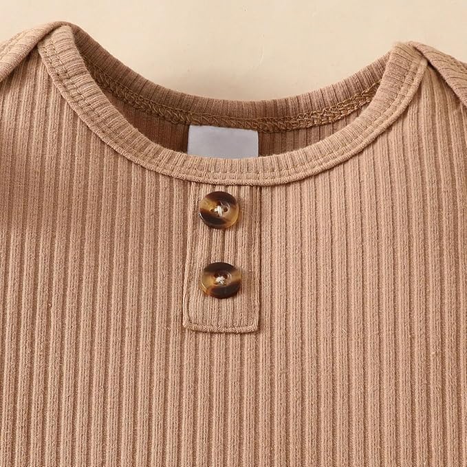 Newborn Baby Girl Clothes Infant Girl Outfits Long Sleeve Ruffle Romper + Floral Pants + Headband Set