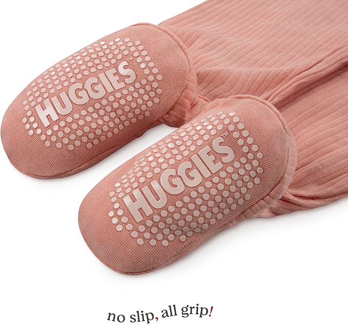 HUGGIES unisex-baby 3-pack Footed Coverall Pajamas