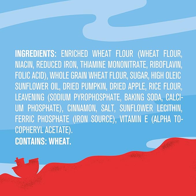 Get'ems! from Gerber Pumpkin, Apple & Cinnamon Ocean World Cookies, Kids Snack Made with Real Veggies & Fruits, Iron & Vitamin E