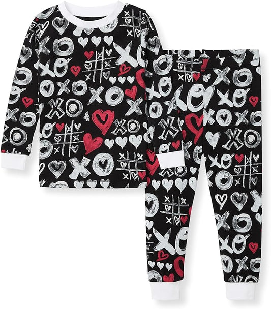 Burt's Bees Baby Boys' 2-Piece Long Sleeve Tee and Pants Organic Cotton Pajama Set