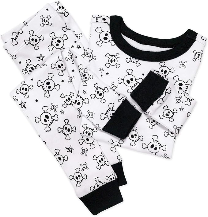 HonestBaby unisex-baby Celebration 2-piece Pajamas Sleepwear Pjs 100% Organic Cotton for Baby, Toddler, Kids