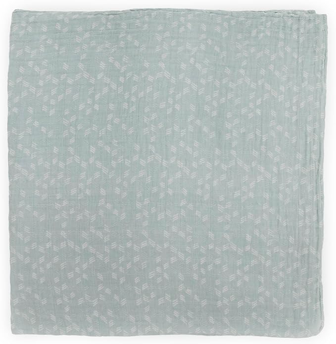 Little Unicorn Premium Cotton Swaddle Baby Blanket | Breathable Fabric | for swaddling, Play, Nursing & More (Misty Field)