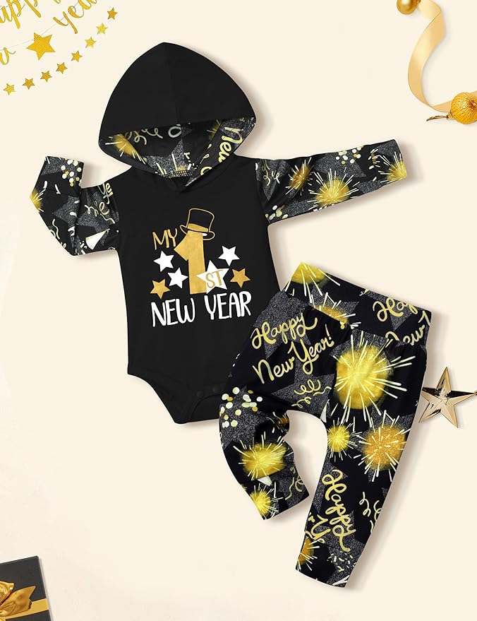 Fommy Newborn Baby Boy Clothes Plaid Letter Print Long Sleeve Hoodies + Long Pants 2PCS Fall Winter Outfits Set