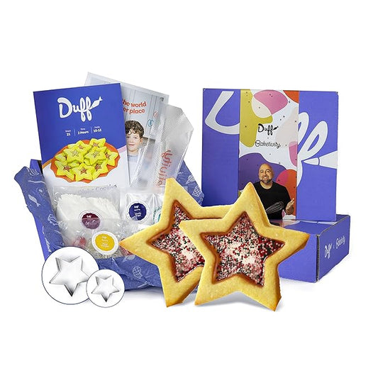 Baketivity Snow Globe Cookies Baking Kit - Duff Goldman Cooking Recipe - DIY Family Fun Cookie Making Kit - Pre Measured Ingredients Cookie Baking Kit for Kids - Tiny Gift for Kids, Teens, And Adults