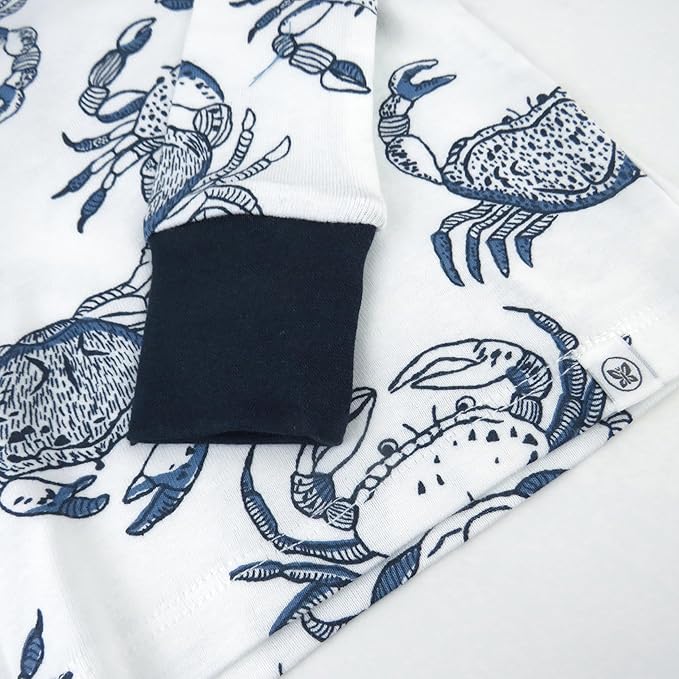 HonestBaby 2-Piece Pajamas Sleepwear Pjs 100% Organic Cotton for Baby, Toddler, Kids, Boy