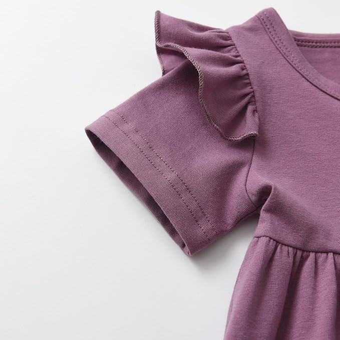 3PCS Baby Girl Clothes Ruffle Floral Shirt Tops Pants Headband Outfit Sets