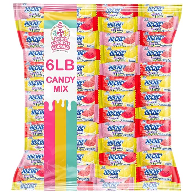 Hi Chew Candy Variety Pack, 6lb Pack of Candy Bulk Individually Wrapped, Hi Chews Bulk for Sharing and Enjoying Anytime, Perfect for On the Go and Everyday Snacking