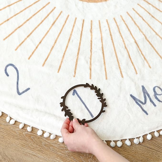 Baby Memory Book Gift Set and First Year Journal (0–5 Yrs), Milestone Blanket, Monthly Markers & Birth Announcement Sign Gender Neutral Baby Gift for Baby Showers