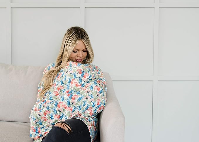Baby Car Seat Cover Canopy and Nursing Cover Multi-Use Stretchy 5 in 1 Gift Wren by Copper Pearl