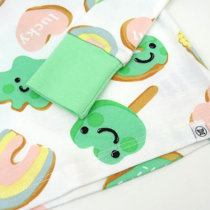 HonestBaby unisex-baby Celebration 2-piece Pajamas Sleepwear Pjs 100% Organic Cotton for Baby, Toddler, Kids