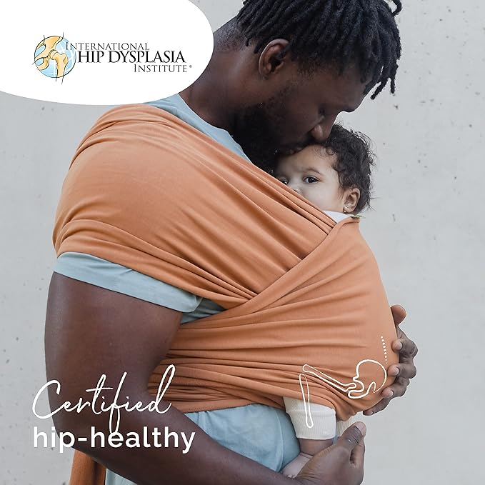 Boba Baby Wrap Carrier – Original Baby Sling Carrier for Newborns (7–35 lbs), Soft, Secure, Hands-Free & Ergonomic, Ideal for Comfortable Bonding, New Parents (Organic Fox)