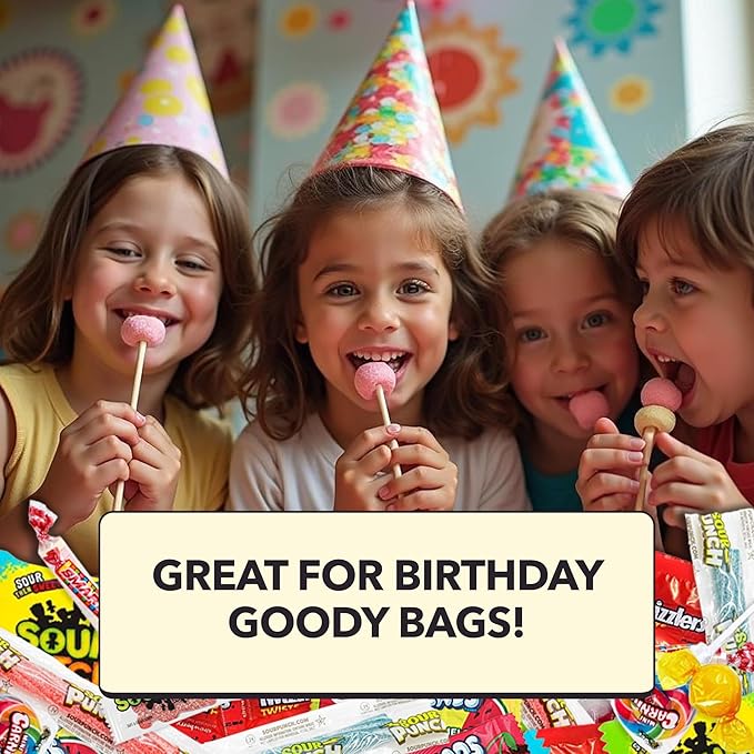 Bulk Candy Variety Pack - 3 lb - Bulk Candy Individually Wrapped - Assorted Mix - Lollipops, Hard, Fruity - Dulces - Big Bag for Party Favors