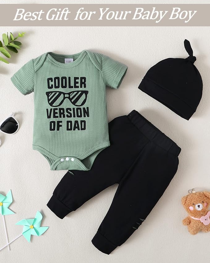 NZRVAWS Newborn Baby Boy Clothes Outfits Letter Prined Romper Pants Set Infant Baby Boy Clothing 0 3 6 9 12 18 Months