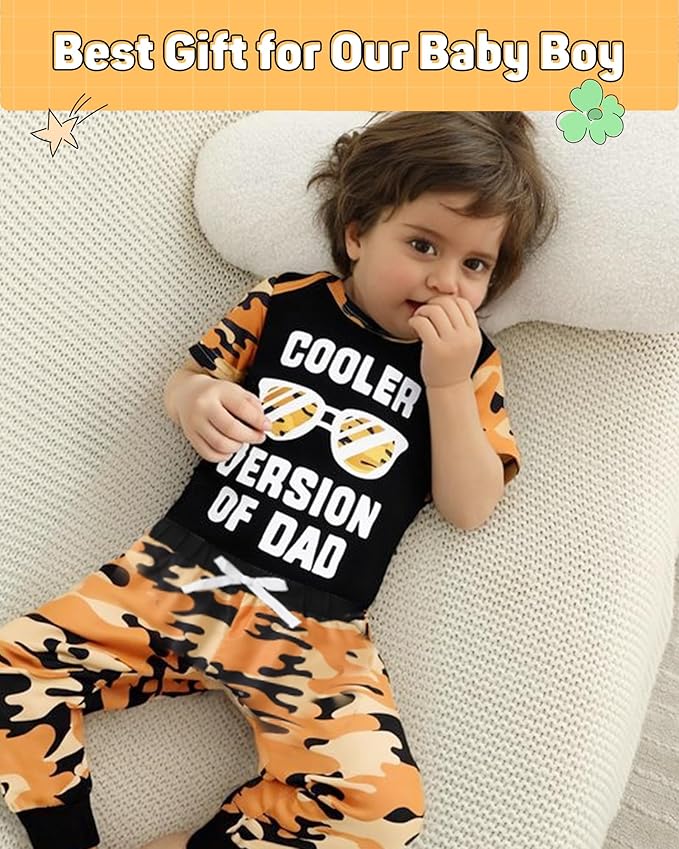 NZRVAWS Newborn Baby Boy Clothes Outfits Letter Prined Romper Pants Set Infant Baby Boy Clothing 0 3 6 9 12 18 Months