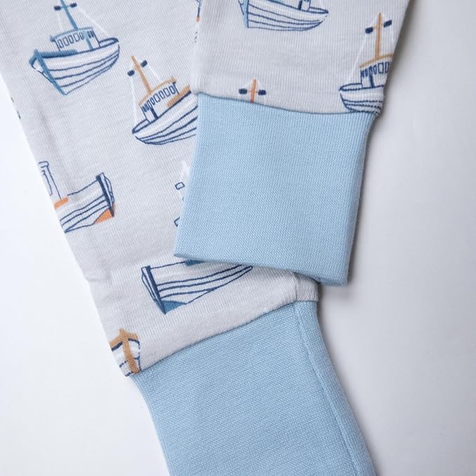 HonestBaby 2-Piece Pajamas Sleepwear Pjs 100% Organic Cotton for Baby, Toddler, Kids, Boy