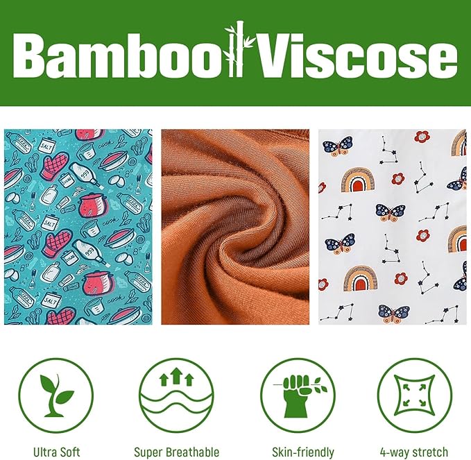 OPAWO Bamboo Baby Pajamas 3 Pack, Double Zipper Bamboo Sleepers for Baby Boy Girl Romper, Toddler Summer Clothes Outfit 0-24M