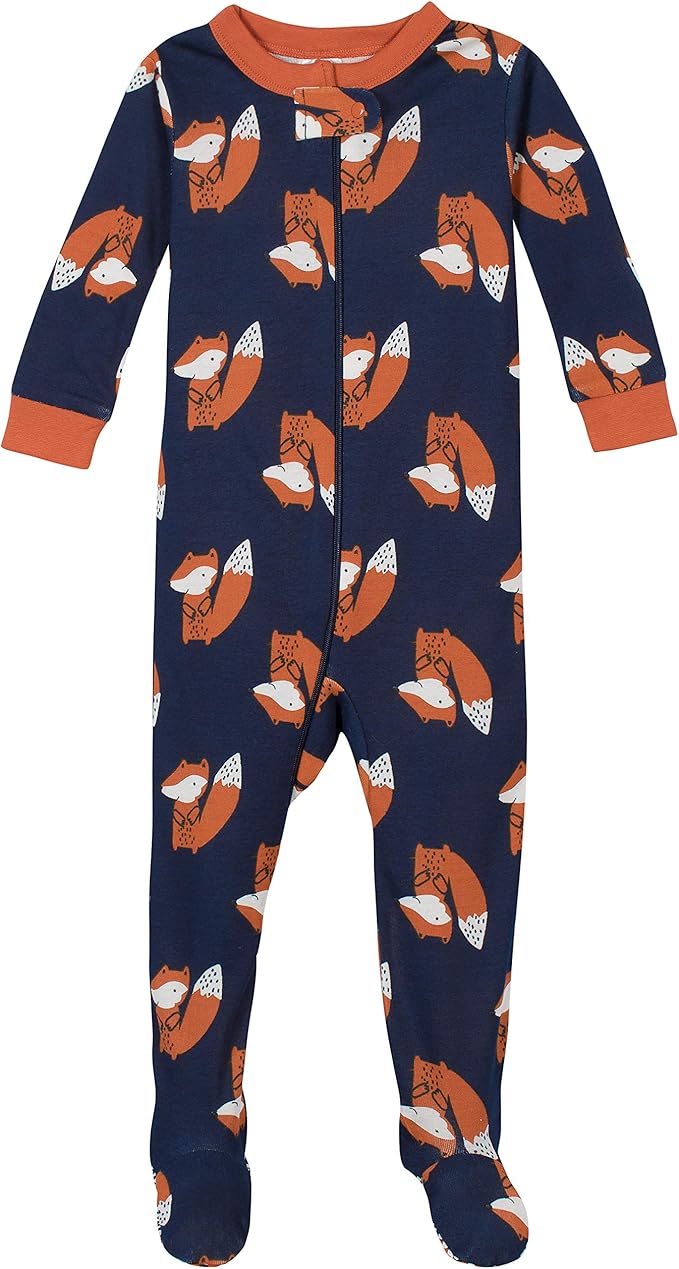 Gerber Baby Boys' 2-Pack Footed Pajamas