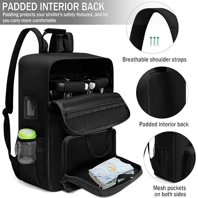 Stroller Travel Bag Fits GB Pockit With GB Pockit Air Plus Lightweight Stroller Foldable Stroller Travel Bag, Stroller Bag for Airplane