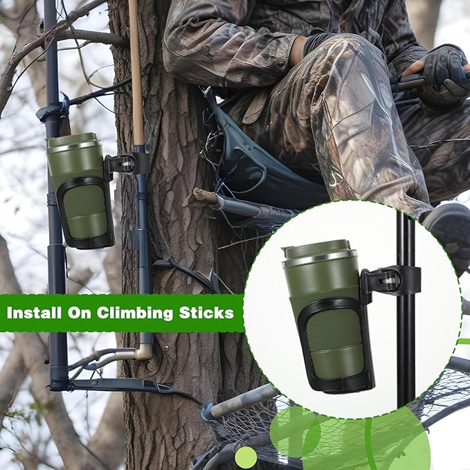 6 in 1 Universal Drink Stand: Rotatable Holders for Stroller, Bike, Wheelchair & More