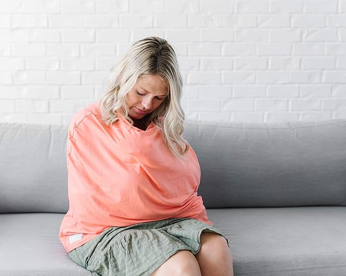 Stella Multi-Use Cover: Car Seat, Nursing & Stroller Cover - Sun Protection, All-Season, Stretchy Fabric, Easy Access