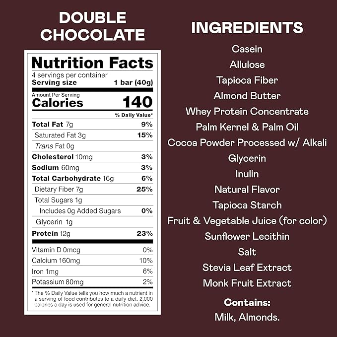MAGIC SPOON Treats - High Protein, Low Carb, Keto Friendly, Low Sugar, Gluten Free, Crispy Protein Bar Cereal Bar, On-The-Go Healthy Snack (Double Chocolate, 8 Bars)