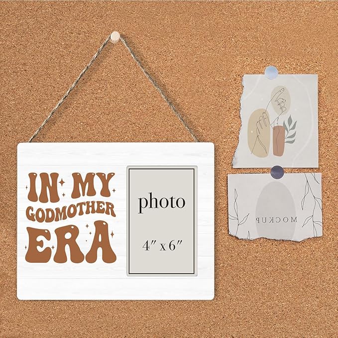 Godmothers Gift for Women Picture Frame, Godmother Proposal Gift, Will You Be My Godmother Gifts from Godchild Photo Frame for 4 x 6 Inch Photo