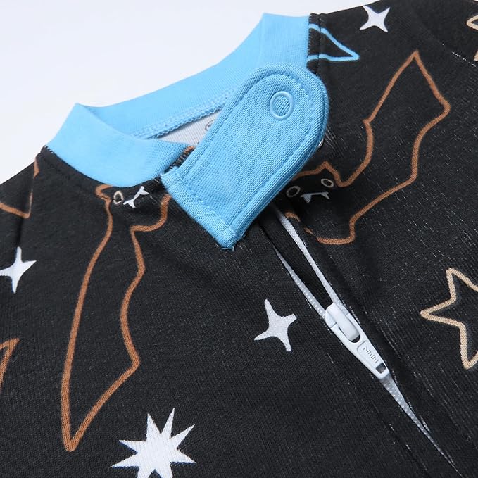 HonestBaby Baby Celebration Sleep & Play Footed One-Piece Pajama Sleeper 100% Organic Cotton