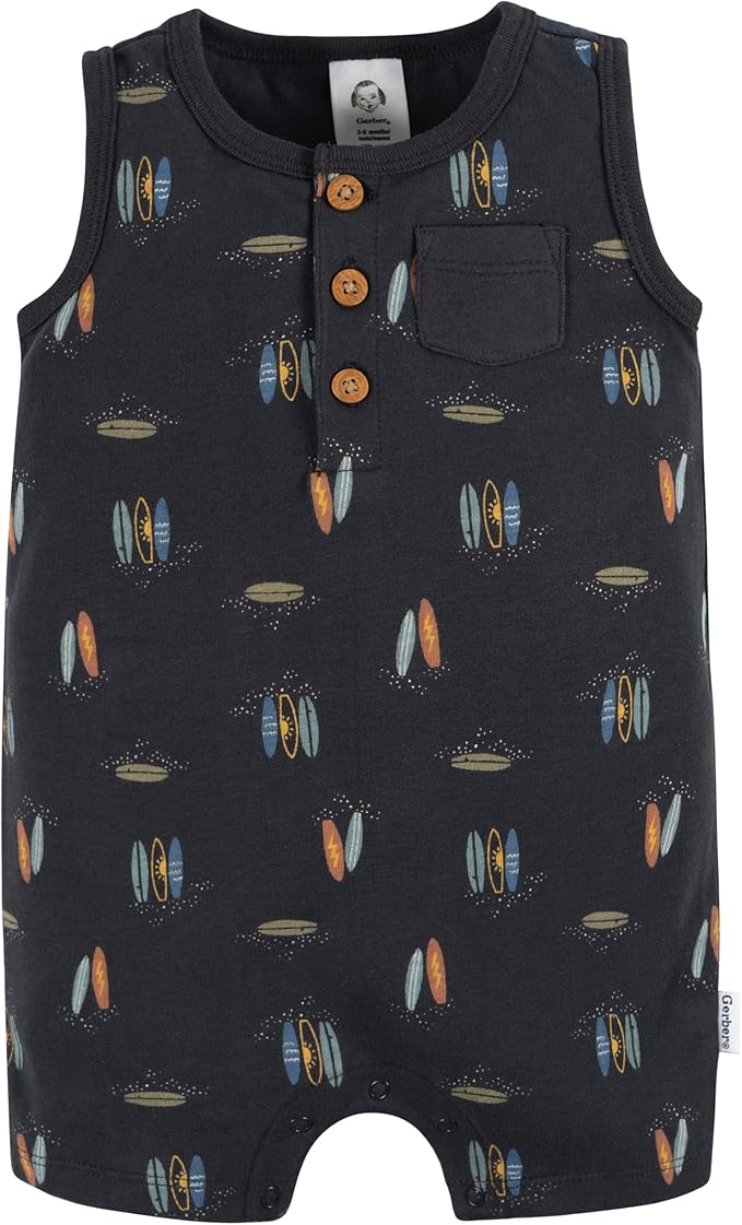 Gerber baby-boys Short Leg and Long Leg Romper Set