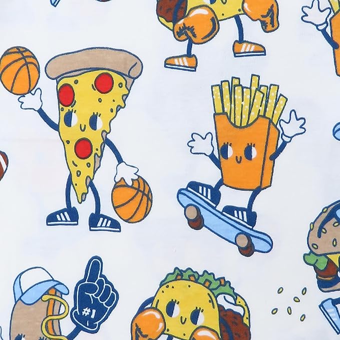 HonestBaby Sleep & Play Footed One-piece Pajama Sleeper 100% Organic Cotton, Baby Boys