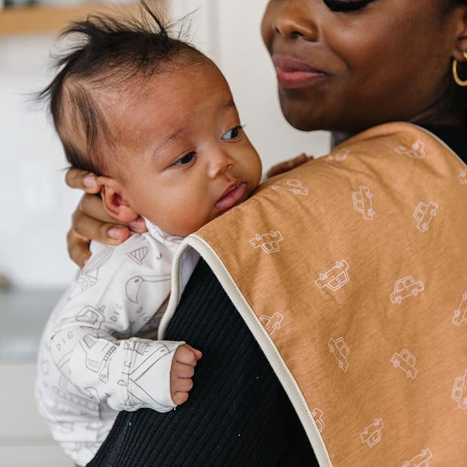 Baby Burp Cloth Large 21''x10'' Size Premium Absorbent Triple Layer 3-Pack Gift Set "Gage" by Copper Pearl